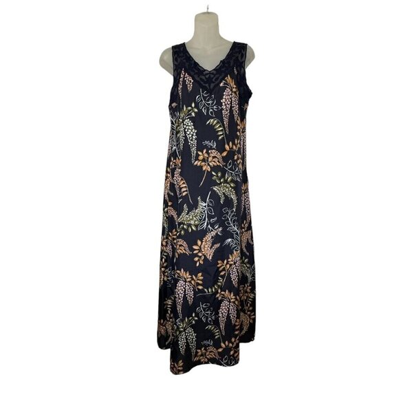 Sundance Dresses & Skirts - Sundance 100% Silk Sexy Floral Printed Slip Dress Sheath Lace‎ Trim size S 4 - 6